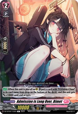 Admission is Long Over, Bimet (DZ-BT04/112EN) - DZ-BT04: Destined Showdown