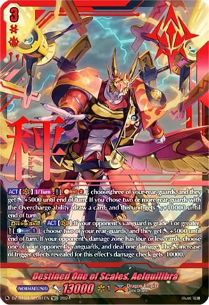 Destined One of Scales, Aelquilibra (SEC) (DZ-BT04/SEC01EN) - DZ-BT04: Destined Showdown