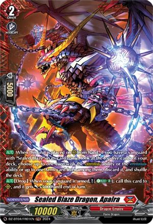 Sealed Blaze Dragon, Apalra (FR) (DZ-BT04/FR01EN) - DZ-BT04: Destined Showdown