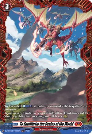 To Equilibrize the Scales of the World (FR) (DZ-BT04/FR08EN) - DZ-BT04: Destined Showdown