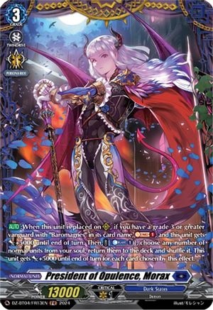 President of Opulence, Morax (FR) (DZ-BT04/FR13EN) - DZ-BT04: Destined Showdown
