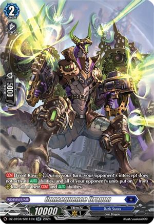 Consequence Dragon (SR) (DZ-BT04/SR11EN) - DZ-BT04: Destined Showdown