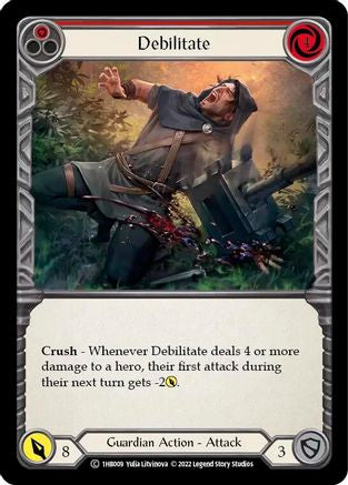 Debilitate (Red) (1HB009) - Historic Pack 1 Blitz Deck: Bravo