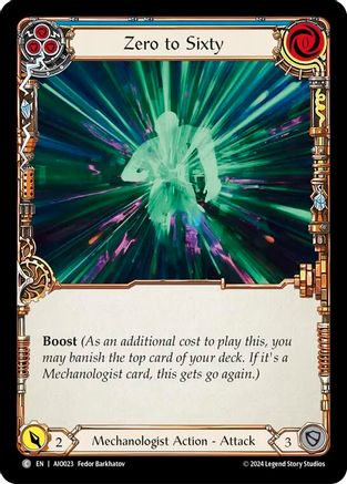 Zero to Sixty (Blue) (AIO023) - Armory Deck: Dash