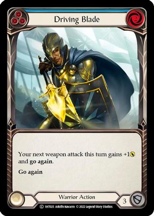 Driving Blade (Blue) (1HT025) - Historic Pack 1 Blitz Deck: Dorinthea