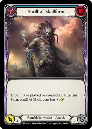 Shrill of Skullform (Blue) (1HV022) - Historic Pack 1 Blitz Deck: Viserai