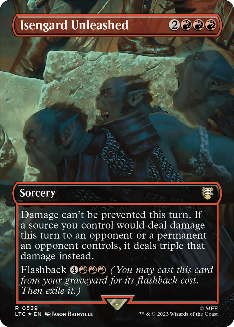 Isengard Unleashed (Borderless) (Surge Foil) [LTC - 539]