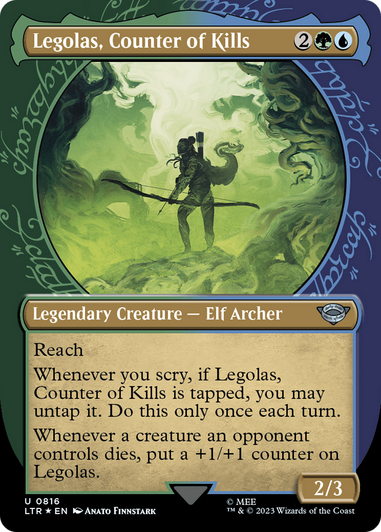 Legolas, Counter of Kills (Showcase) (Surge Foil) [LTR - 816]