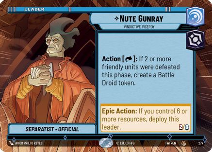 Nute Gunray - Vindictive Viceroy (Hyperspace) [TWI - 277]