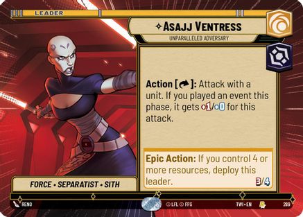Asajj Ventress - Unparalleled Adversary (Hyperspace) [TWI - 289]