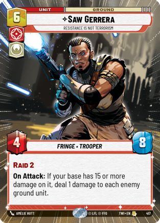 Saw Gerrera - Resistance is Not Terrorism (Hyperspace) [TWI - 417]