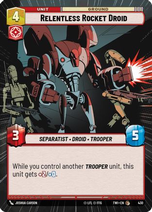 Relentless Rocket Droid (Hyperspace) [TWI - 430]