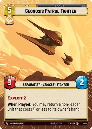 Geonosis Patrol Fighter (Hyperspace) [TWI - 480]