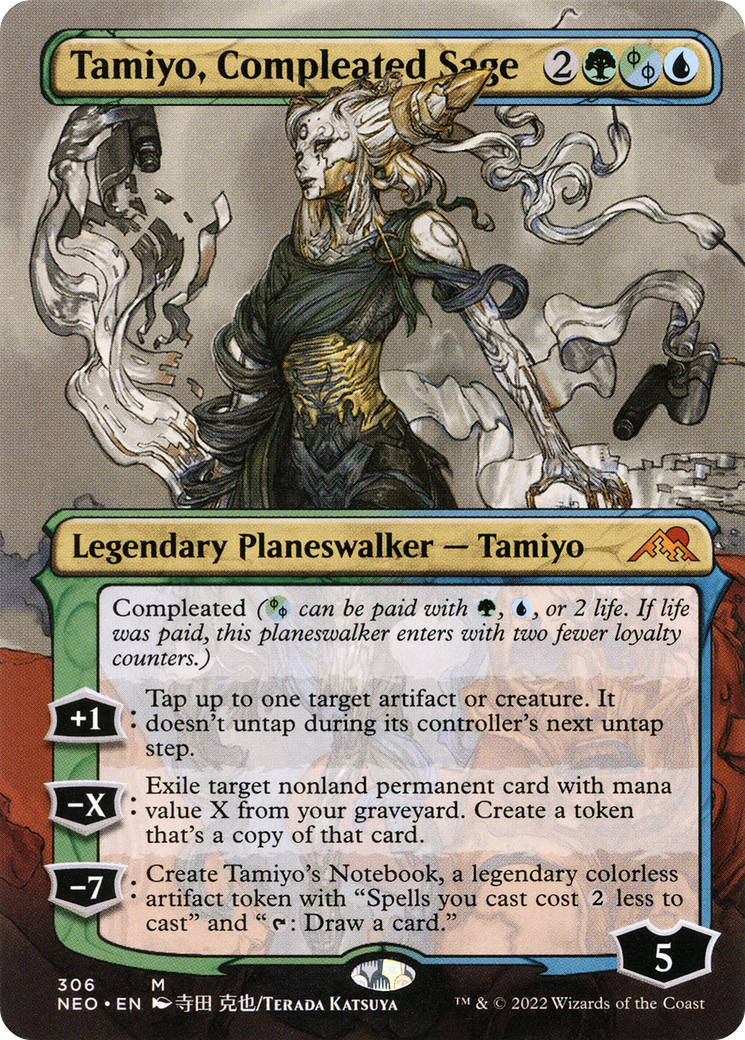 Tamiyo, Compleated Sage (Borderless) [NEO - 306]