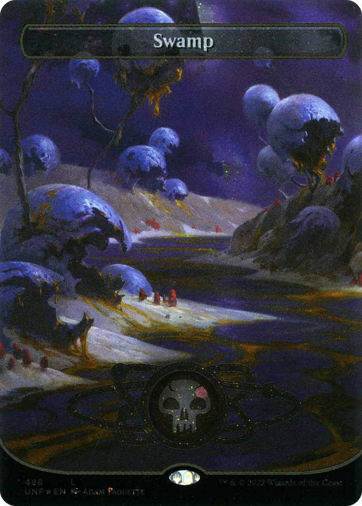 Swamp (488) (Borderless) (Galaxy Foil) [UNF - 488]