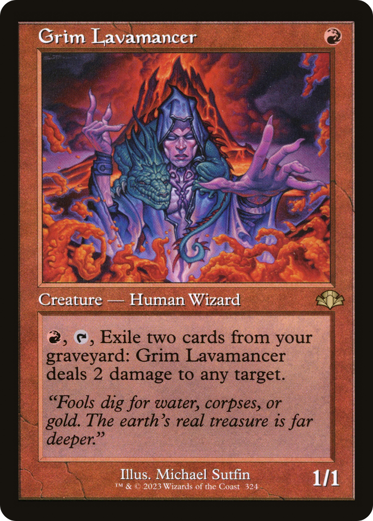 Grim Lavamancer (Retro Frame) [DMR - 324]