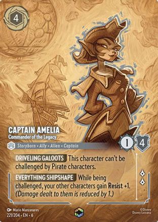 Captain Amelia - Commander of the Legacy (Enchanted) [6 - 221/204]
