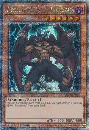 Destiny HERO - Malicious (Quarter Century Secret Rare) [RA03-EN001]