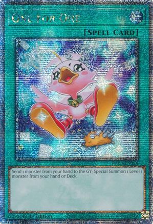 One for One (Alternate Art) (Quarter Century Secret Rare) [RA03-EN056]
