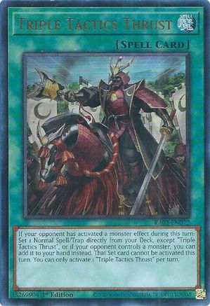 Triple Tactics Thrust (UR) [RA03-EN072]