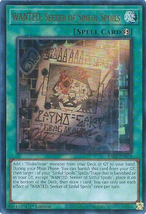 WANTED: Seeker of Sinful Spoils (UR) [RA03-EN074]