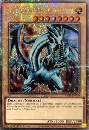 Blue-Eyes White Dragon (Quarter Century Secret Rare) [RA03-EN079]