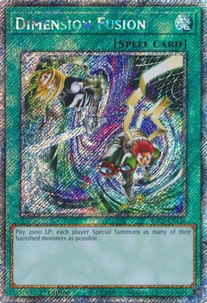 Dimension Fusion (Platinum Secret Rare) [RA03-EN136]