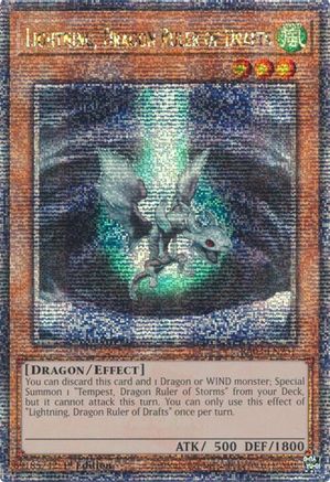Lightning, Dragon Ruler of Drafts (Quarter Century Secret Rare) [RA03-EN257]
