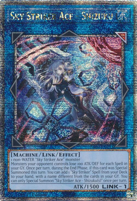 Sky Striker Ace - Shizuku (Alternate Art) (Quarter Century Secret Rare)