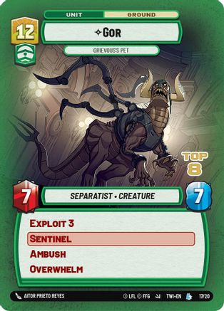 Gor - Grievous's Pet (Top 8) [OPP - 17/20]