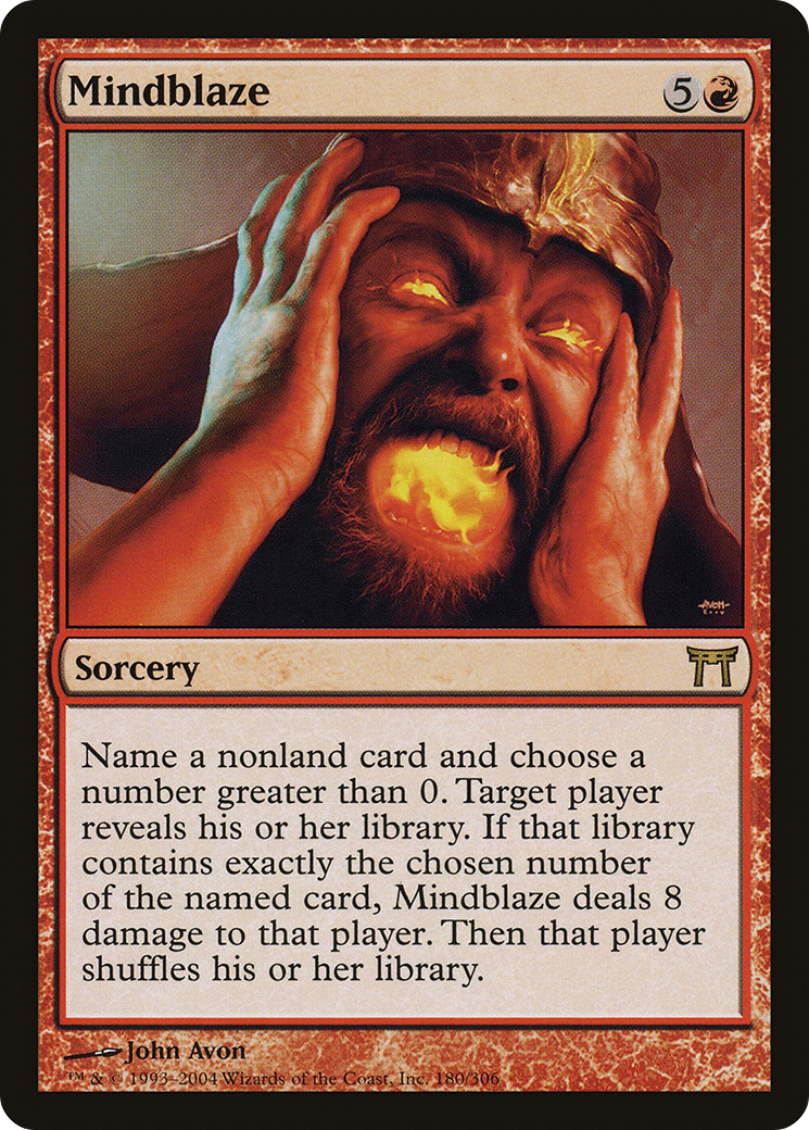 Mindblaze (CHK-180) - Champions of Kamigawa Foil
