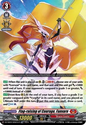 Flag-raising of Courage, Fanvare (Foil) (DZ-SS04/005EN-R) - DZ-SS04: Special Series Stardust Blade