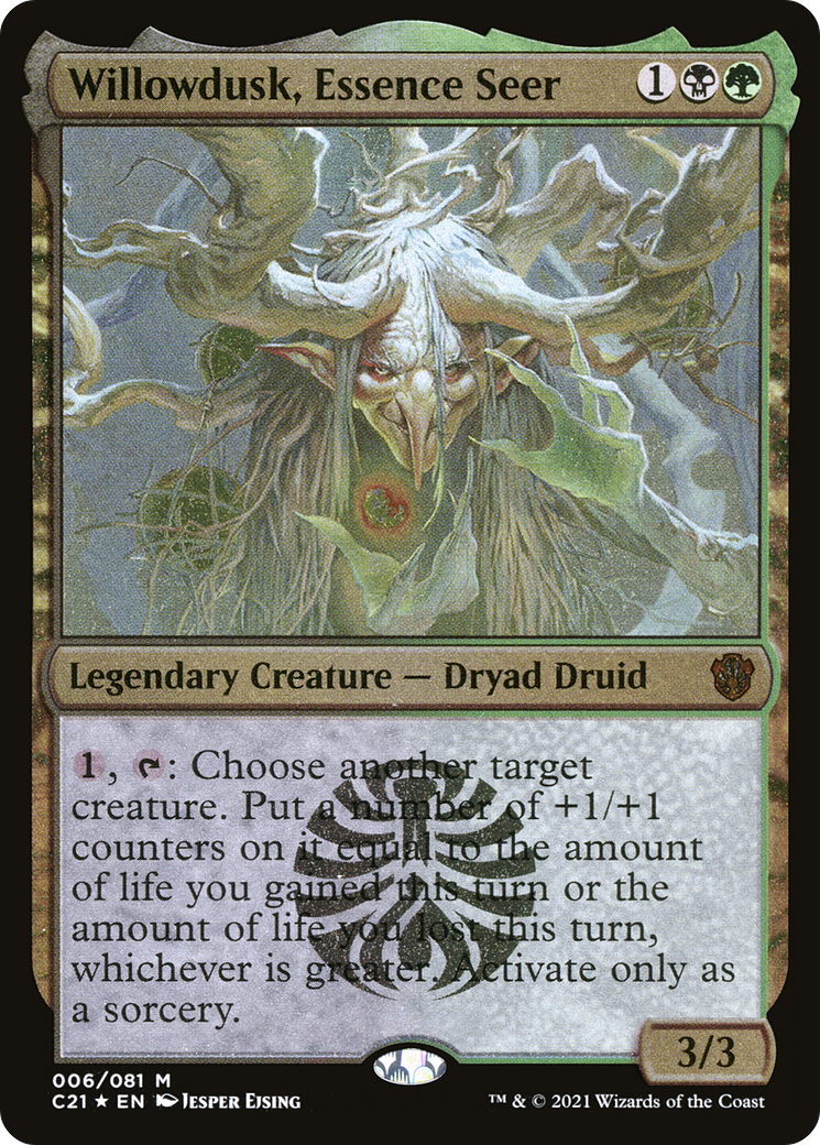 Willowdusk, Essence Seer (Display Commander) - Thick Stock [C21 - 6]