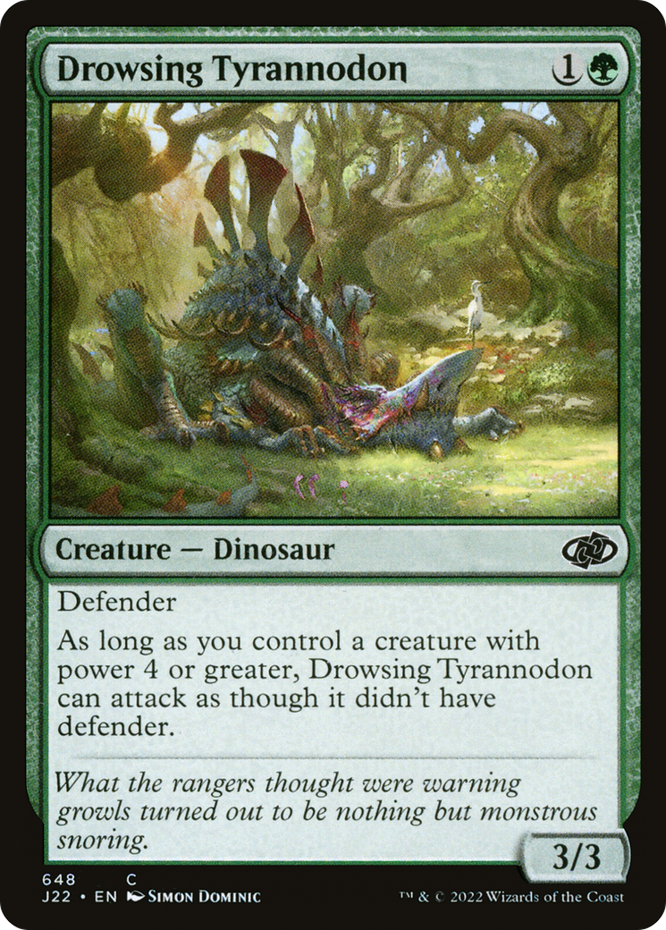 Drowsing Tyrannodon [J22 - 648]