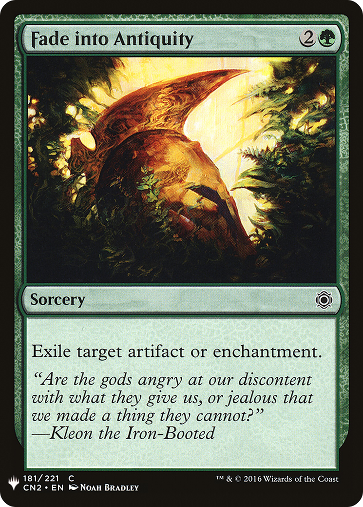 Fade into Antiquity [LIST - 181]