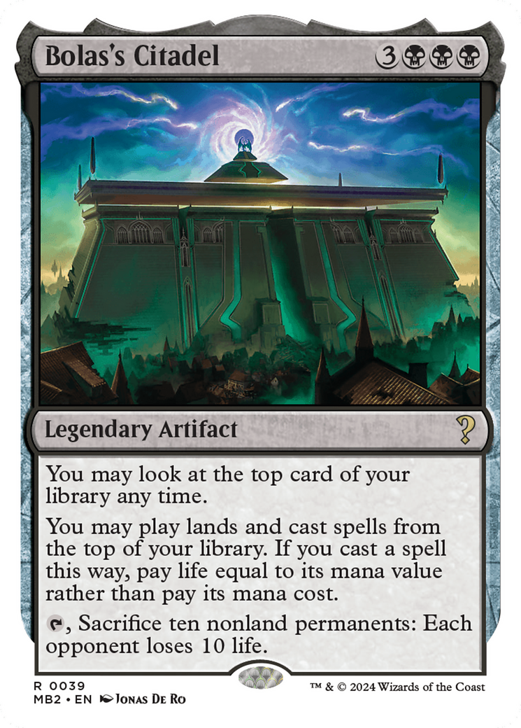 Bolas's Citadel (White Border) [MB2 - 39]