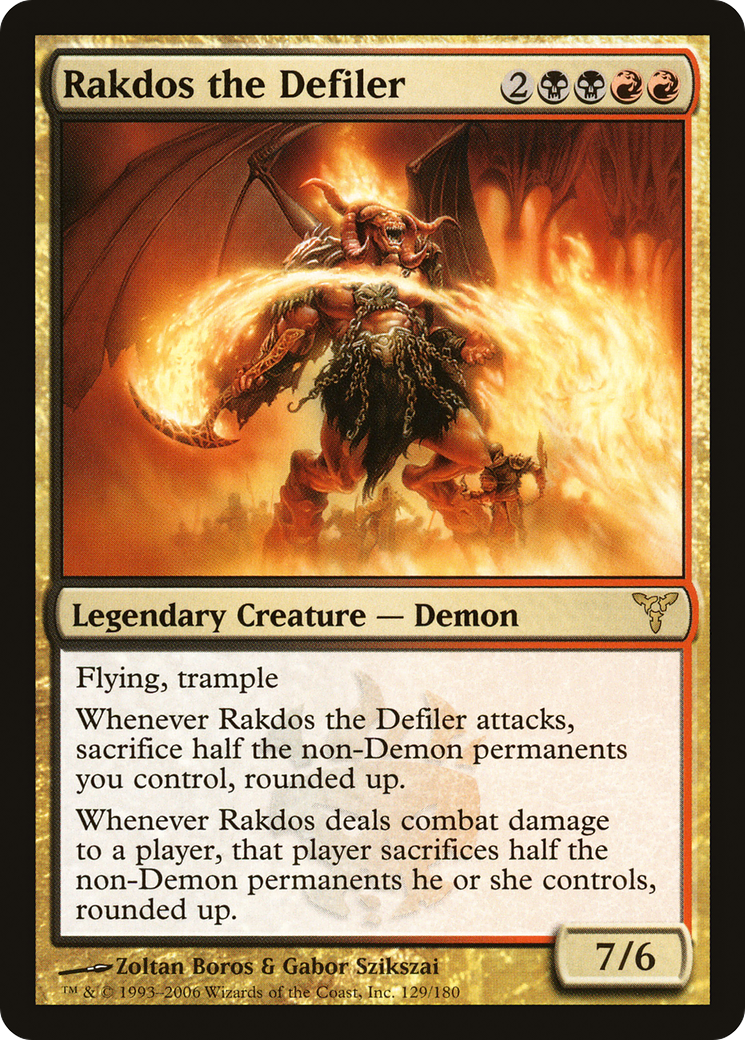 Rakdos the Defiler (DIS-) - Dissension Foil
