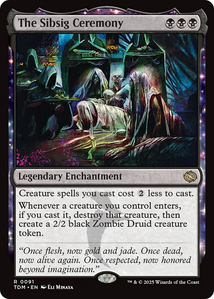 The Sibsig Ceremony (TDM-091) - Tarkir: Dragonstorm: (enchantment)