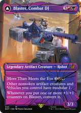 Blaster, Combat DJ (Shattered Glass) (BOT-022) - Transformers: (convertdfc, shatteredglass) (Borderless) Foil