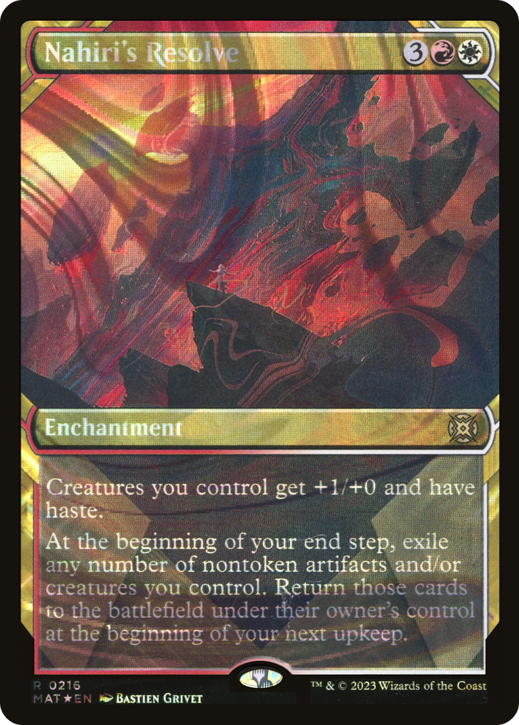 Nahiri's Resolve (Halo Foil) [MAT - 216]