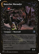 Baneblade Scoundrel (Showcase) (MID-289) - Innistrad: Midnight Hunt: (Showcase, Double Faced Transform) Foil