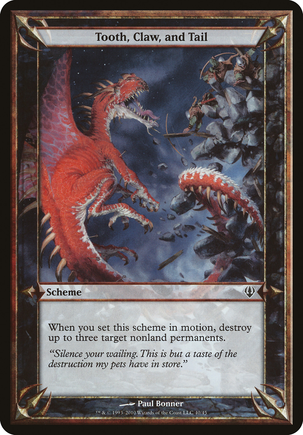 Tooth, Claw, and Tail (Archenemy) [OVER - N/A]