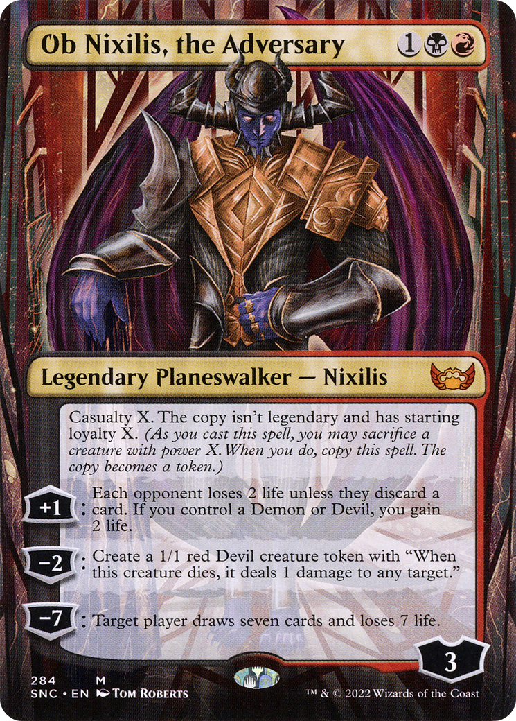 Ob Nixilis, the Adversary (Borderless) [SNC - 284]