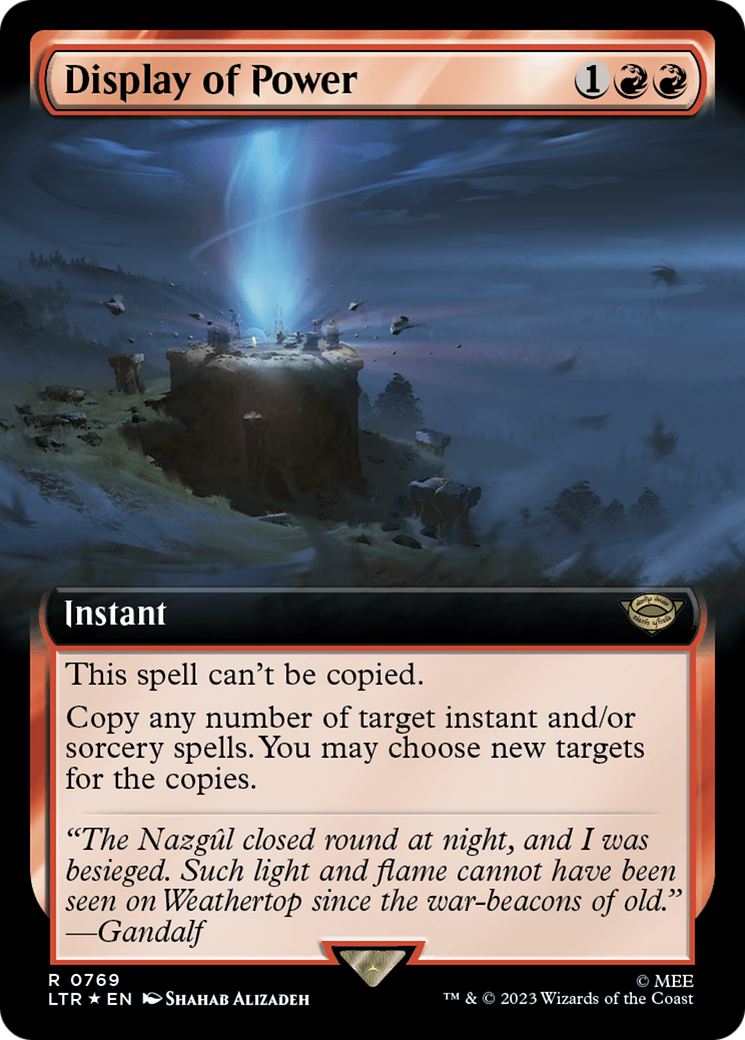 Display of Power (Extended Art) (Surge Foil) [LTR - 769]