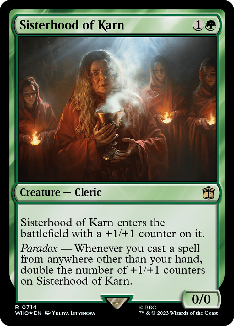 Sisterhood of Karn (Surge Foil) (WHO-714) - Doctor Who Foil