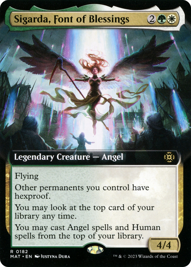 Sigarda, Font of Blessings (Extended Art) [MAT - 182]