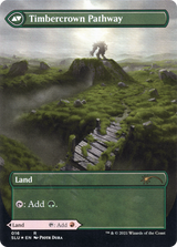 Cragcrown Pathway (Borderless) (SLU-016) - Secret Lair: Ultimate Edition: (Showcase) (Borderless) Foil