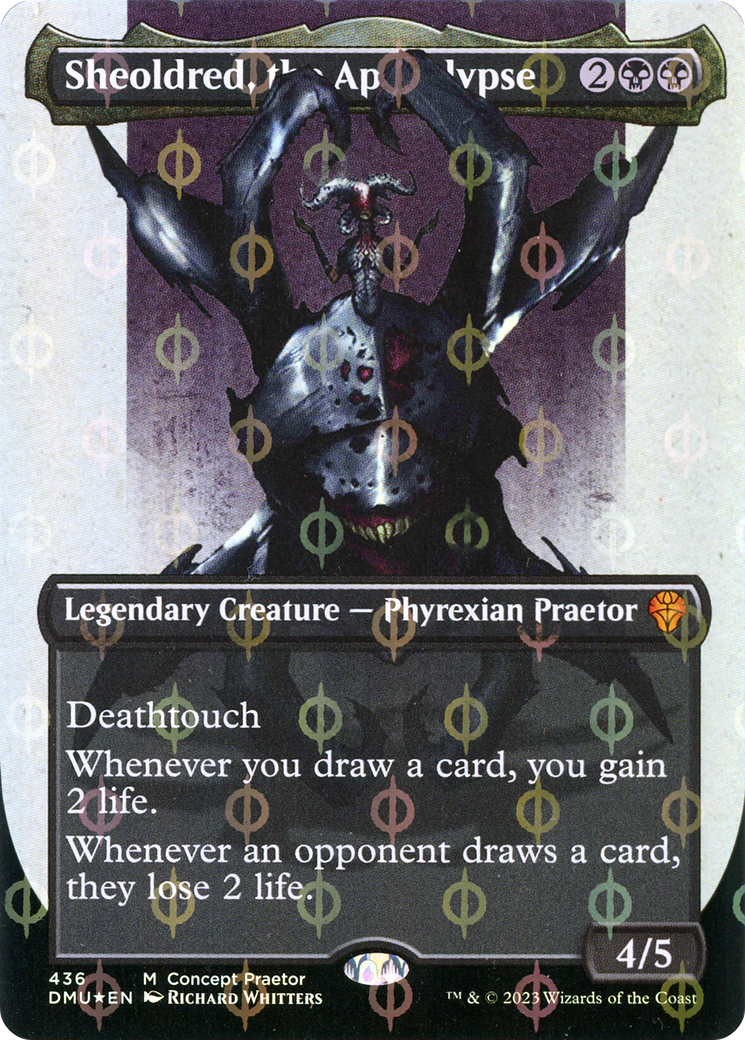 Sheoldred, the Apocalypse (Concept Praetor) (Step-And-Compleat Foil) [ONE - 436]