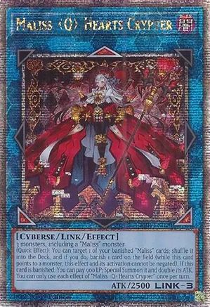 Maliss Q Hearts Crypter (Quarter Century Secret Rare) [CRBR - CRBR-EN020]