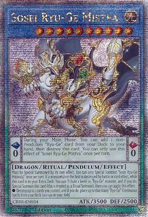 Sosei Ryu-Ge Mistva (Quarter Century Secret Rare) [CRBR - CRBR-EN034]